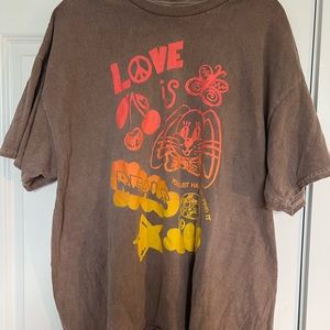Urban Outfitters Love Is Real T-shirt Dress